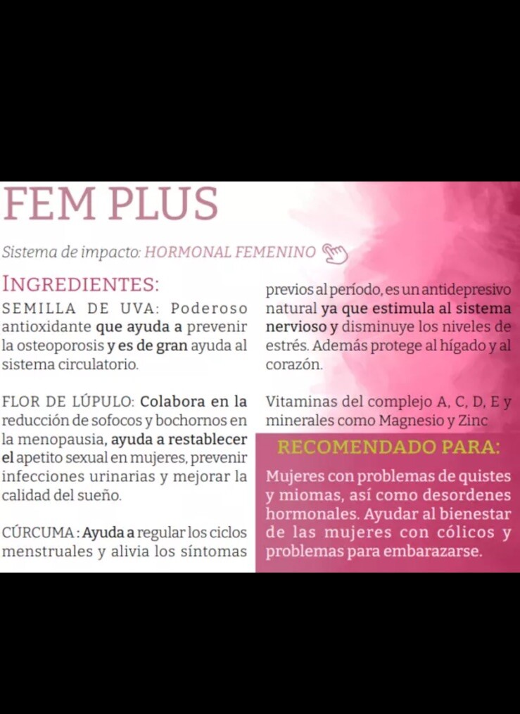 OML Fem | Omnilife | Sabor Durazno | Box w/30 sachets Peach Flavor