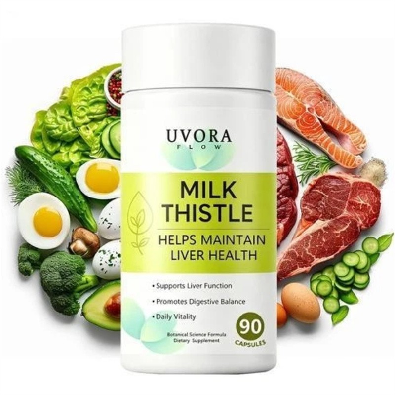 Uvora Milk Thistle Detox, Premium Herbal Supplement With Milk Thistle Extrac…