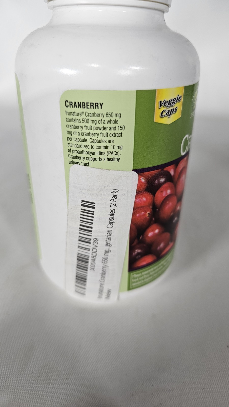 Trunature CRANBERRY 650mg, 140 Capsules EXP 12/2026