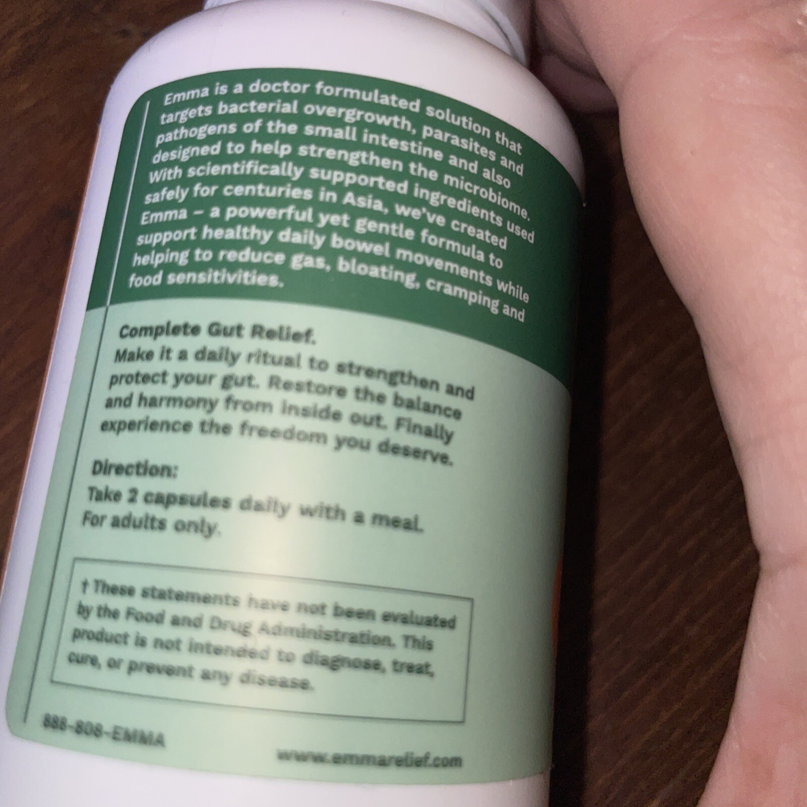 New! EMMA Gut Health Gas & Bloating Relief Constipation Leaky Gut Repair 60 Caps