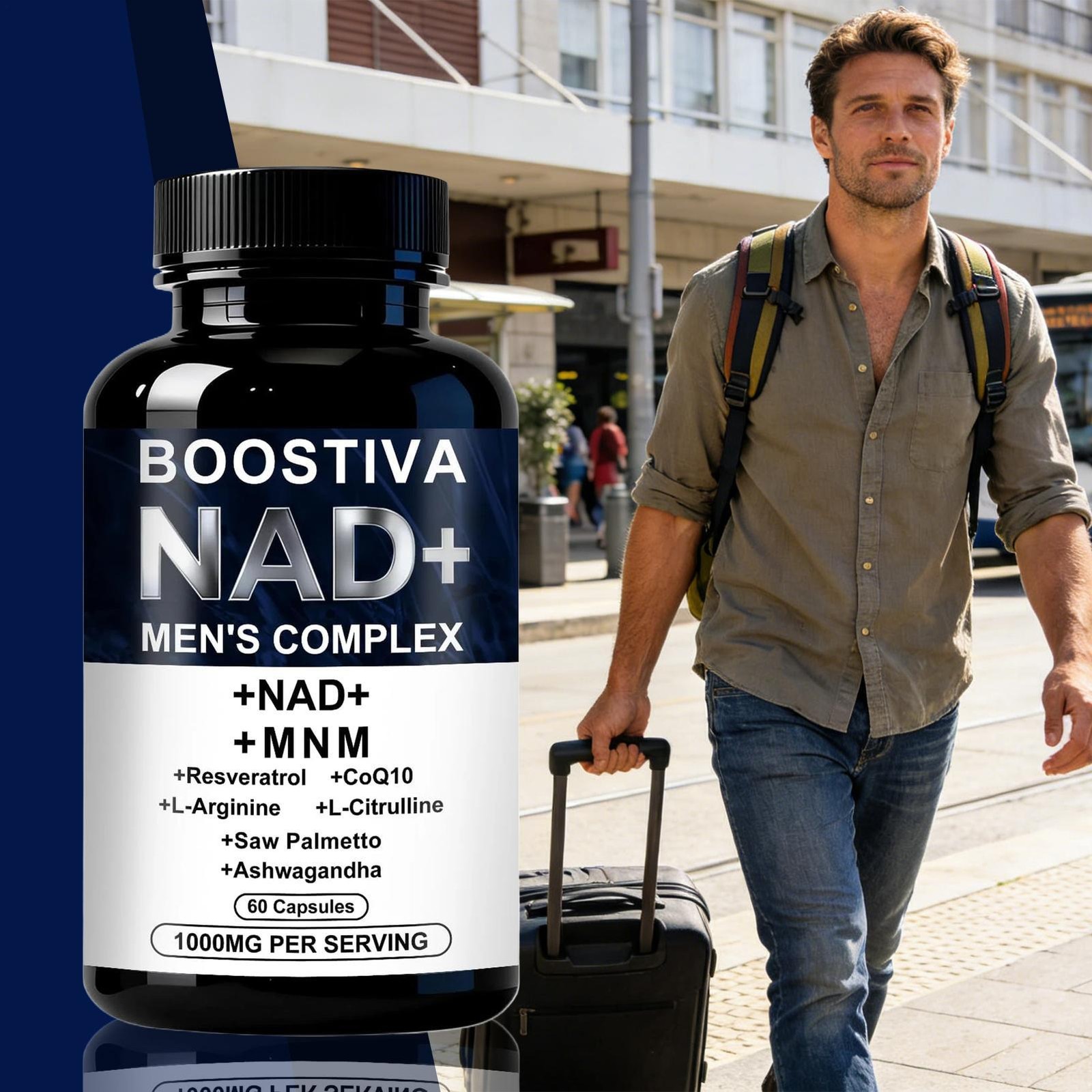 Boostiva Supplements For Men With MNM, Resveratrol, Coq10, L-Citrulline