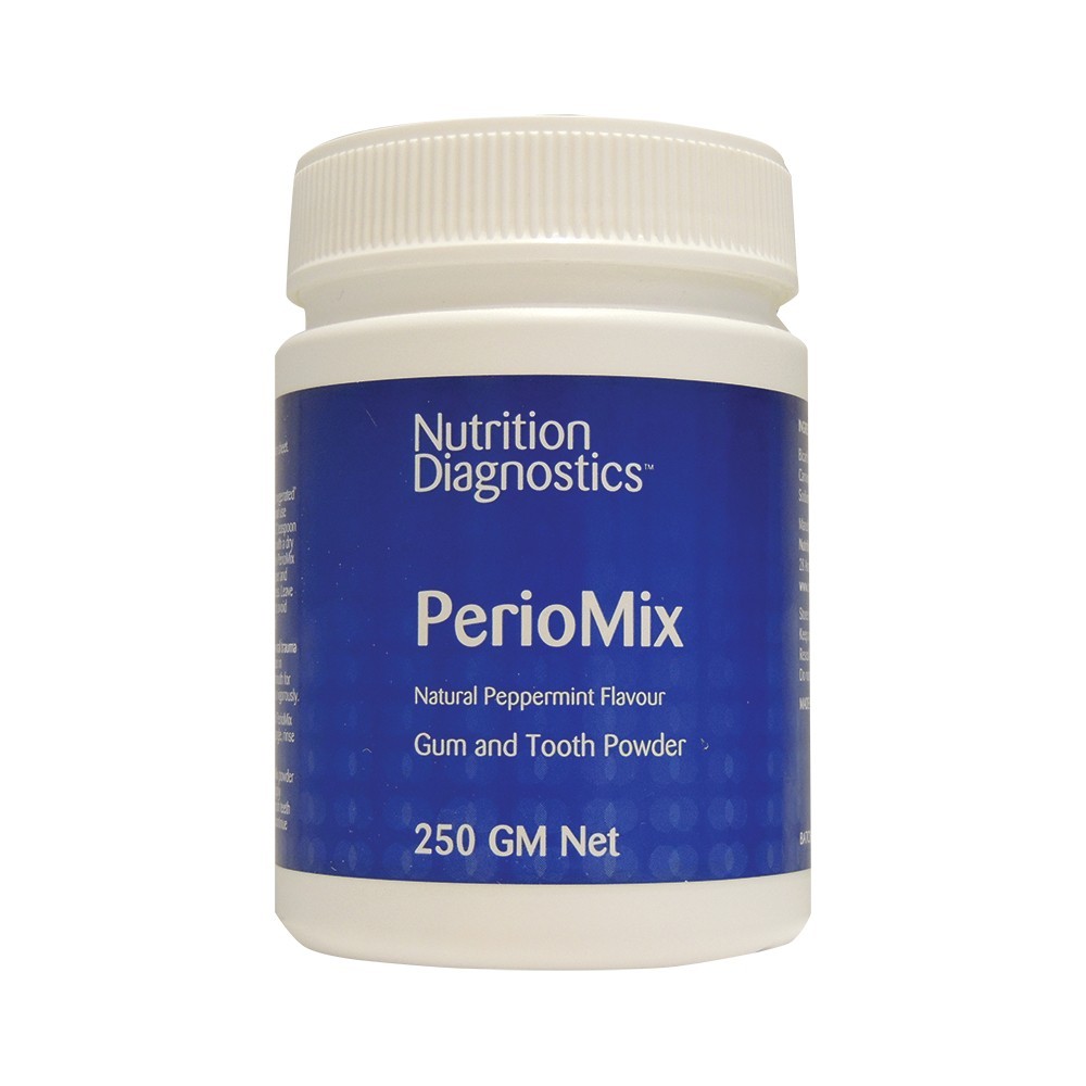 New Nutrition Diagnostics PerioMix Gum & Tooth Powder 250g Natural Peppermint