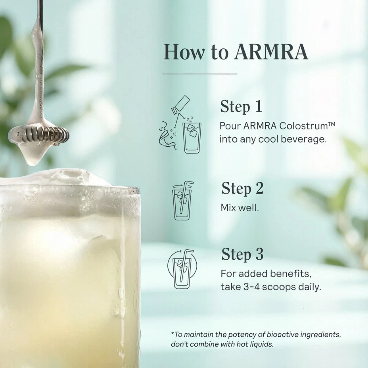 ARMRA Grass Fed Bovine Colostrum Powder Gut Immune Hair Skin Support 120 Serv