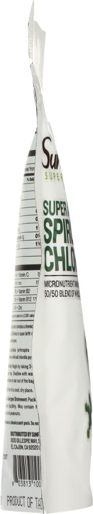 Sunfood Chlorella Spirulina Tablets – Spirulina and Chlorella Powder Pills, G…