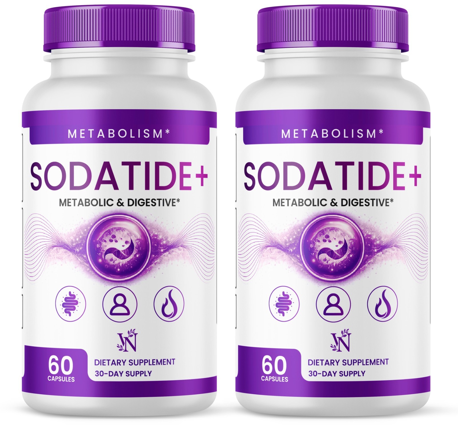 Sodatide Supplement, Soda Tide for Metabolism & Overall Health 120ct 2 Pack