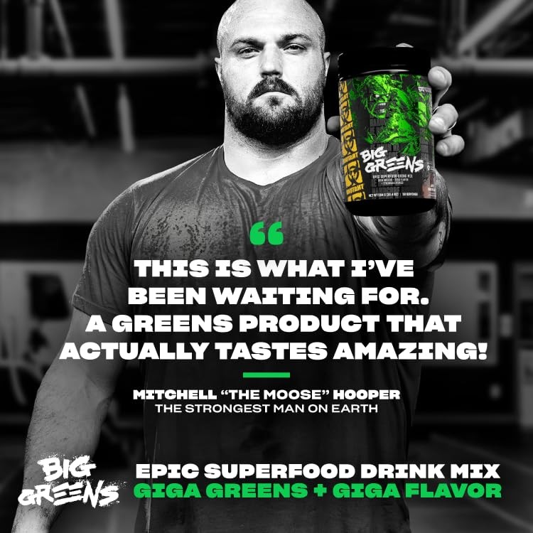 Mutant Big Greens | Green Supplement | Over 40 superfoods Land & Sea Greens –…