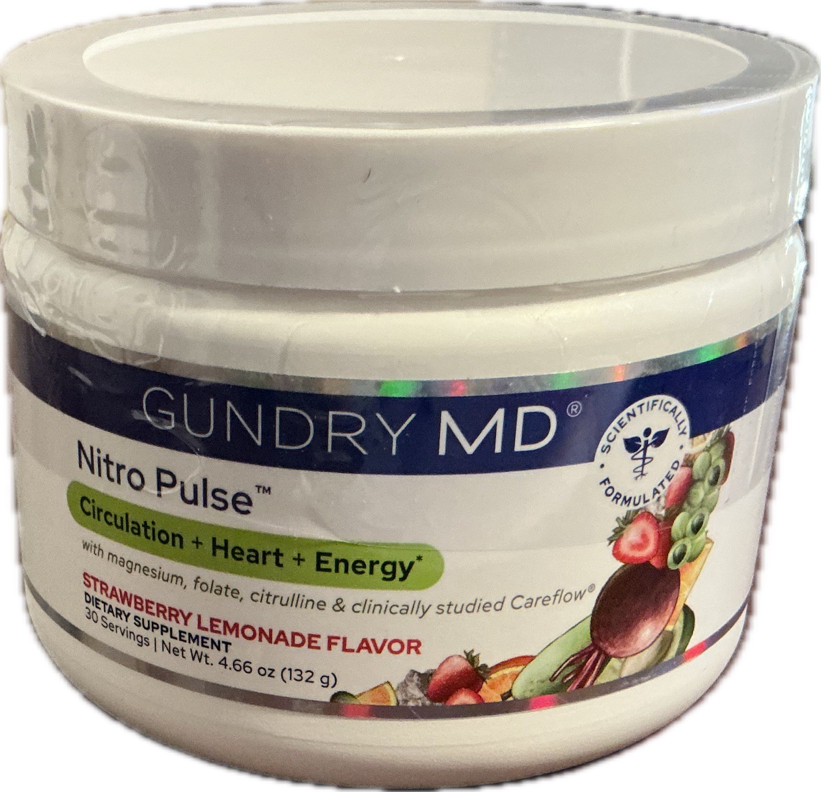 Authentic Gundry MD Nitro Pulse Strawberry Lemonade. 30 Servings- MFG 4/26