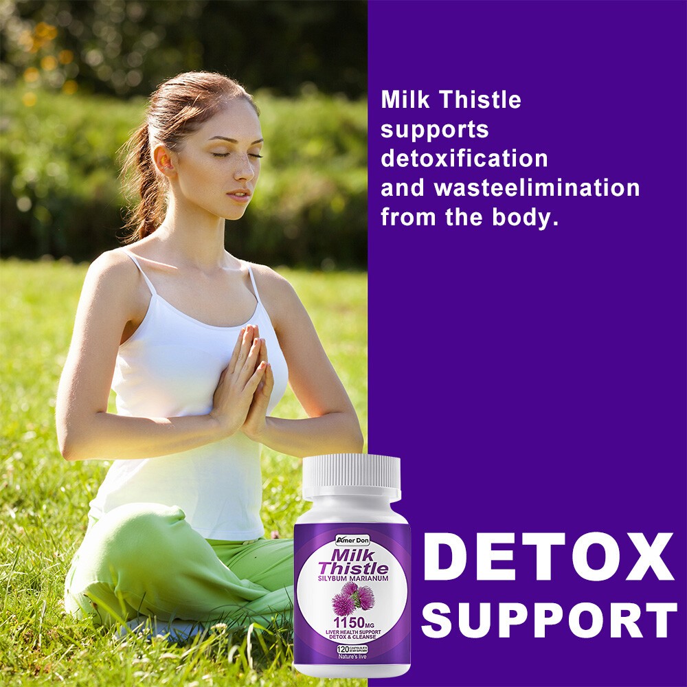 Liver Support 120ct Cleanse Detox Repair Health Milk Thistle Dandelion Root
