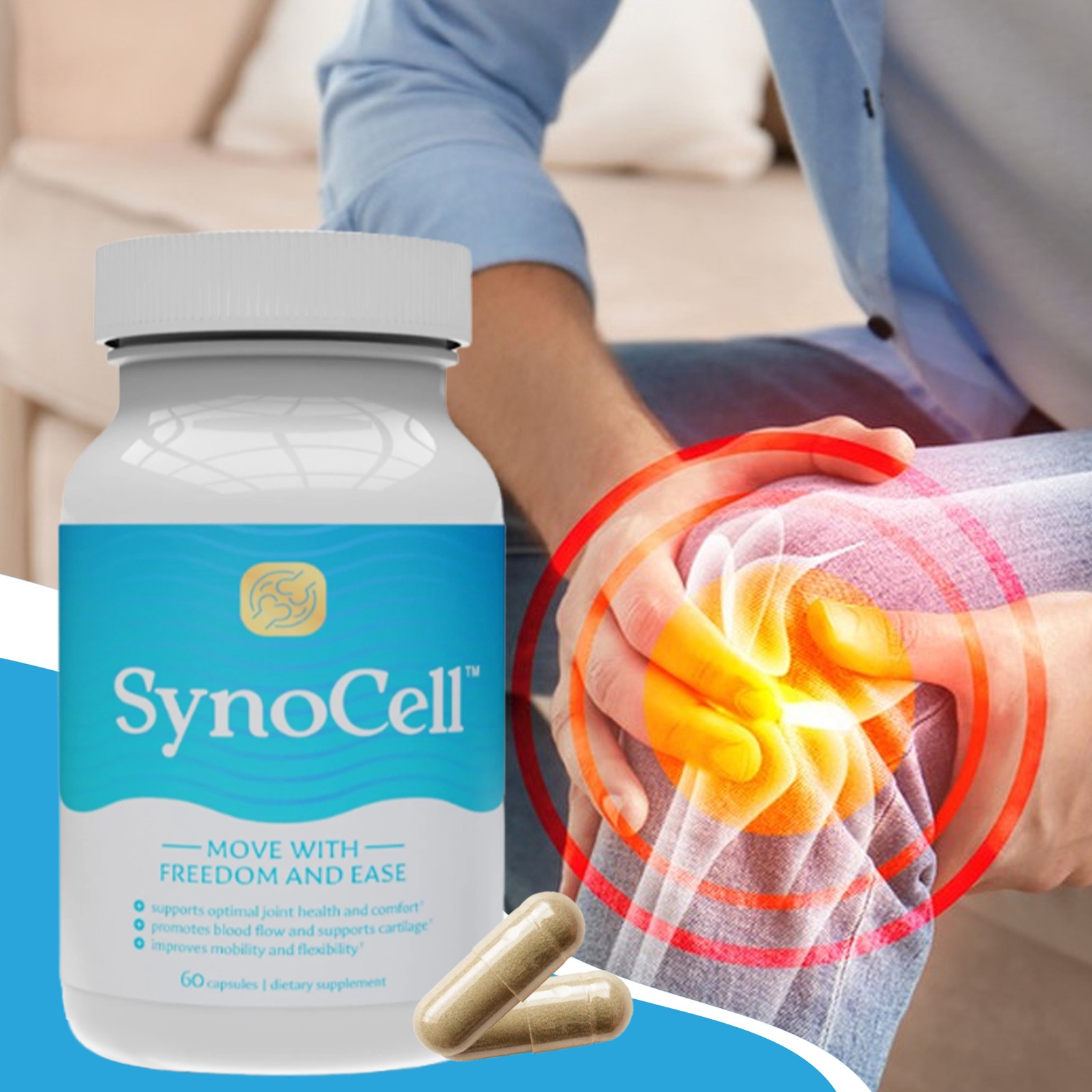 Synocell Glucosamine Chondroitin Complex Back Neck & Joint Support Supplement