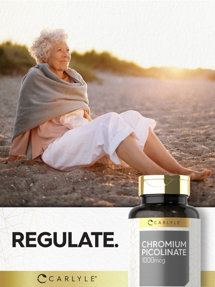 Ultra Chromium Picolinate 1000mcg | 360 Vegetarian Tablets | by Carlyle