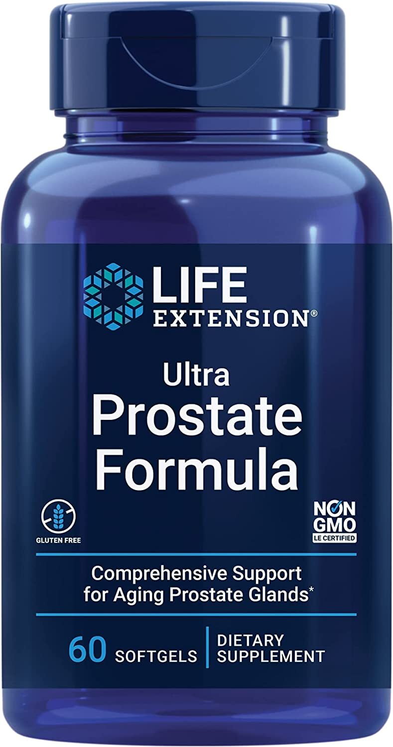 LIFE EXTENSION ULTRA PROSTATE FORMULA BETA SITOSTEROL, SAW PALMETTO, 60 Sgels