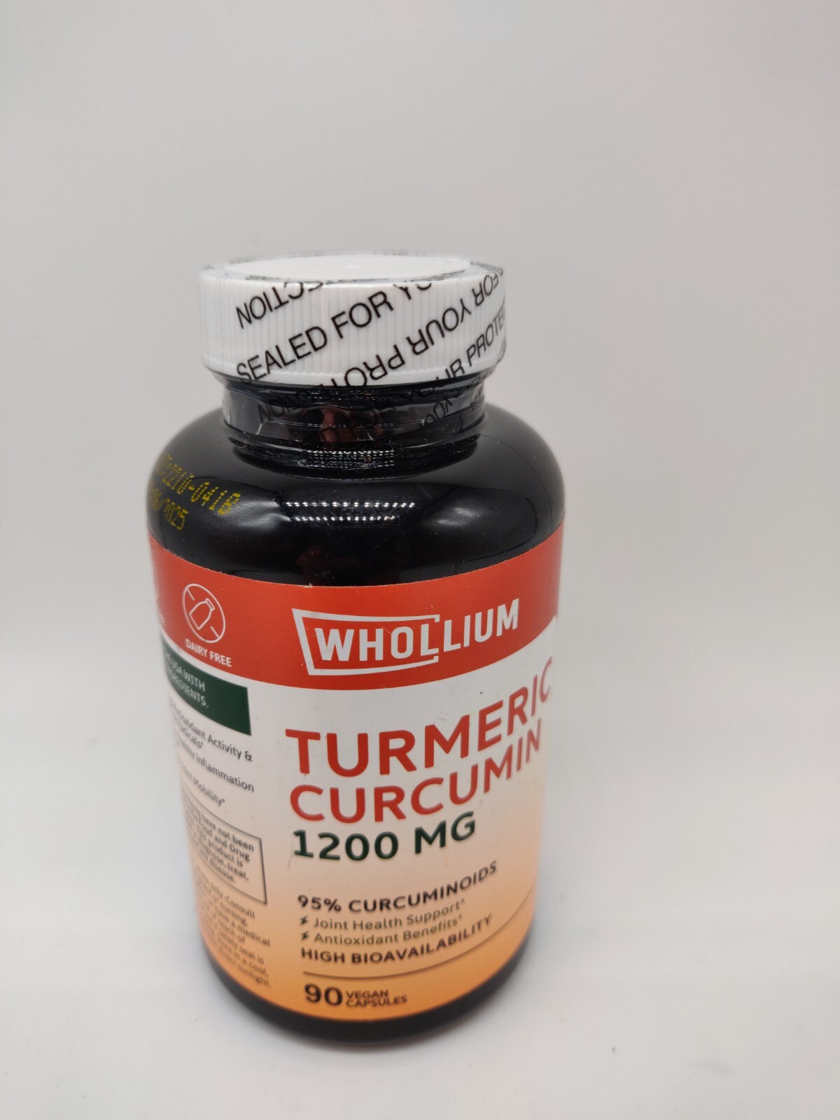 Whollium Turmeric Curcumin, 1200 mg, Best Choice for Overall Health 06/2025