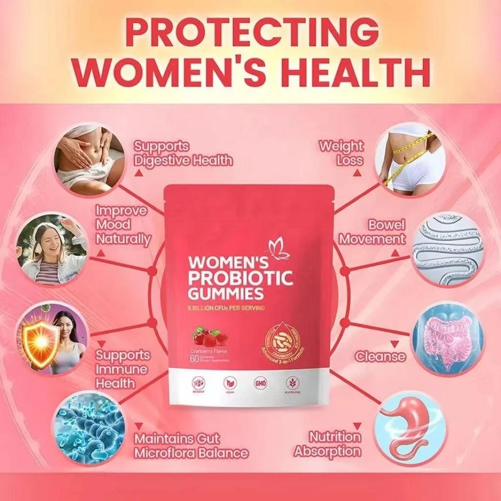 2 PACKS-VivoNu Cranberry Probiotic Gummies | Targeting Body Odor, Women’s Health