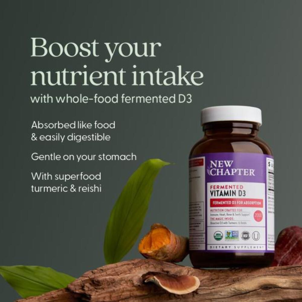 10/2026 New Chapter Fermented Vitamin d3, 30 Count