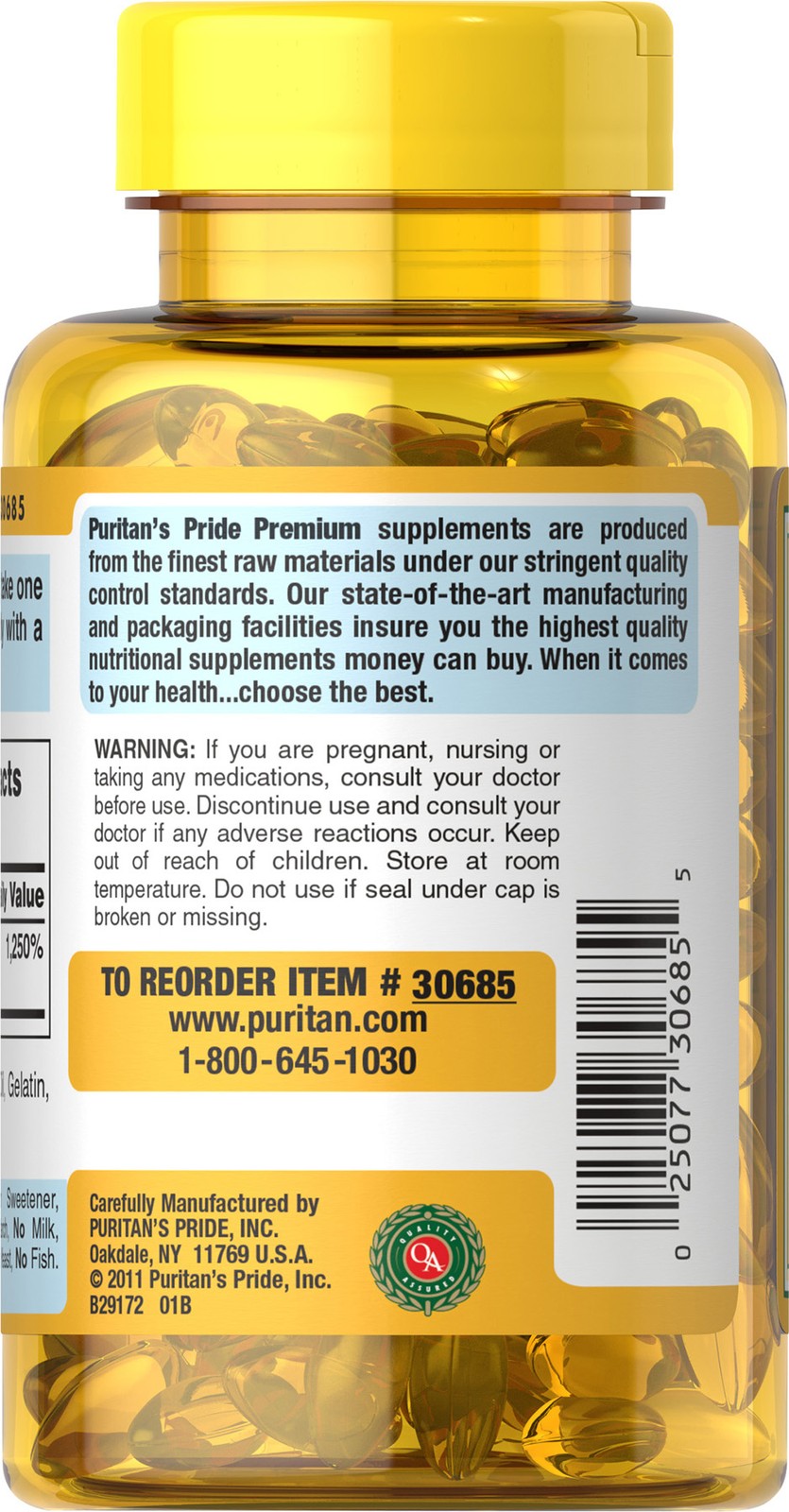Puritan’s Pride Vitamin D3 5000 IU – 200 Softgels