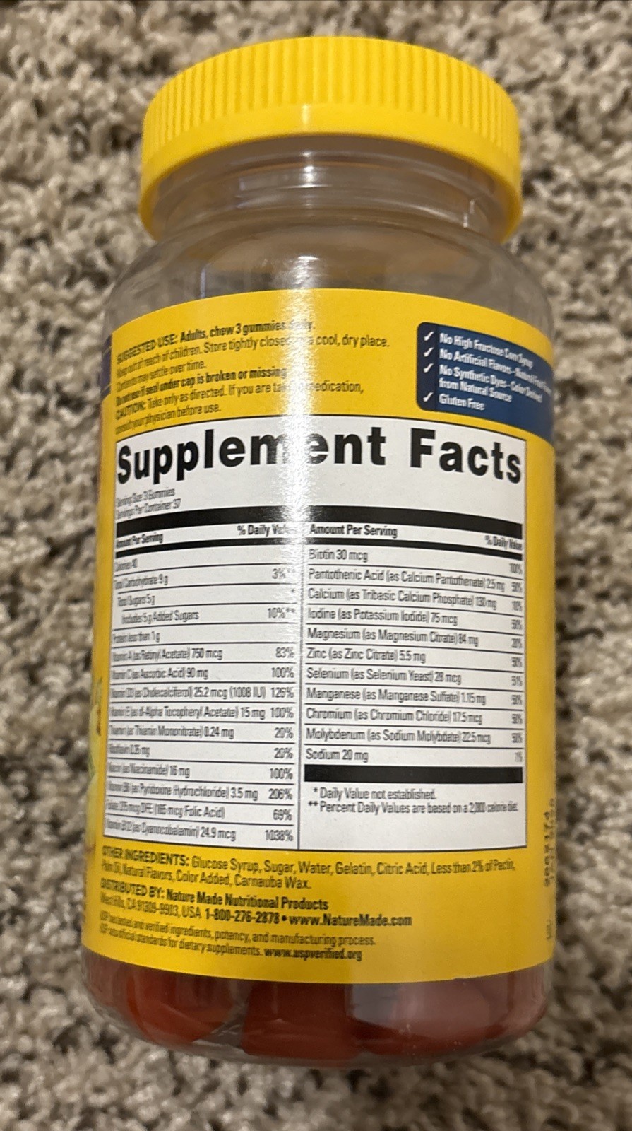 Nature Made Multi For Him Gummies 50+ 111 Gummies Exp 01/2028