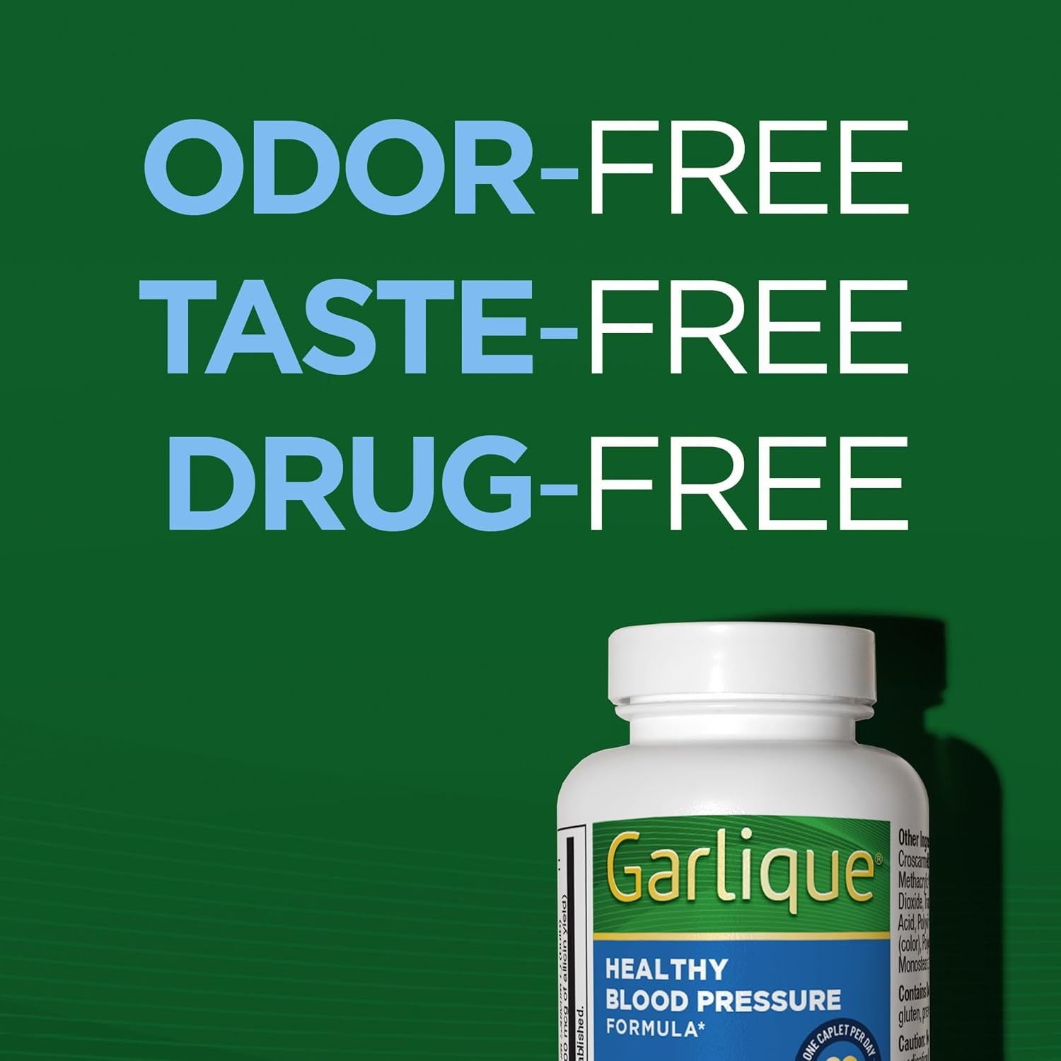 Odorless Garlic Extract for Heart Health – 60 Caplets