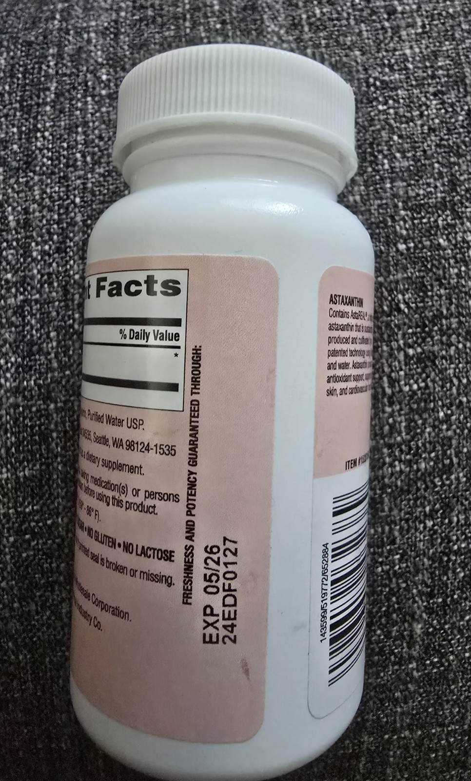 Trunature Astaxanthin 12 mg, 120 Softgels