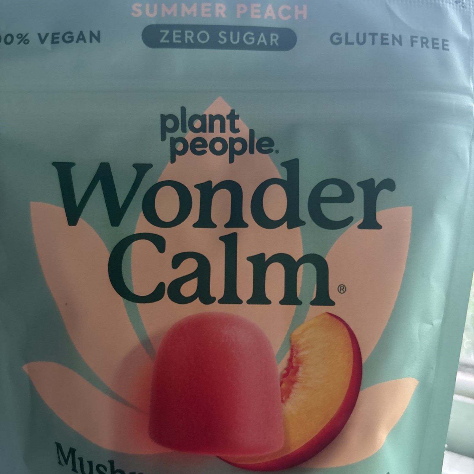 3/27 Plant People WonderCalm Mushroom Gummies Ashwagandha Peach Flavor 60 Count