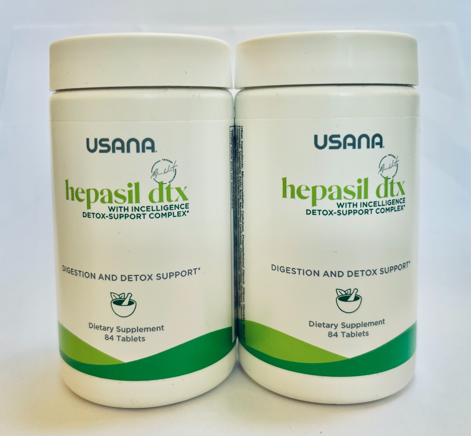 2 Bottles USANA Hepasil DTX (84 tablets/bottle) New/Sealed ~ Exp 07/2026