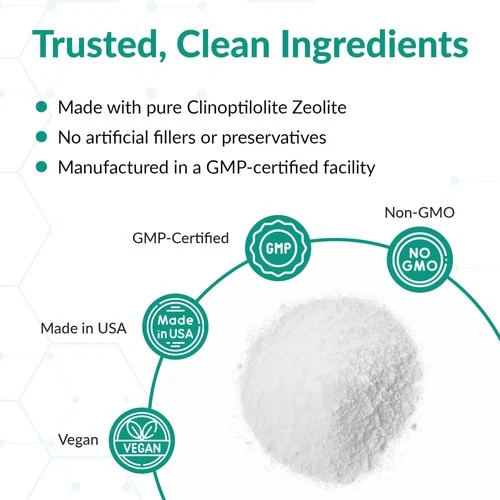 Organic Excellence Zeolite Clinoptilolite Powder – Pure Micronized Mineral Su…