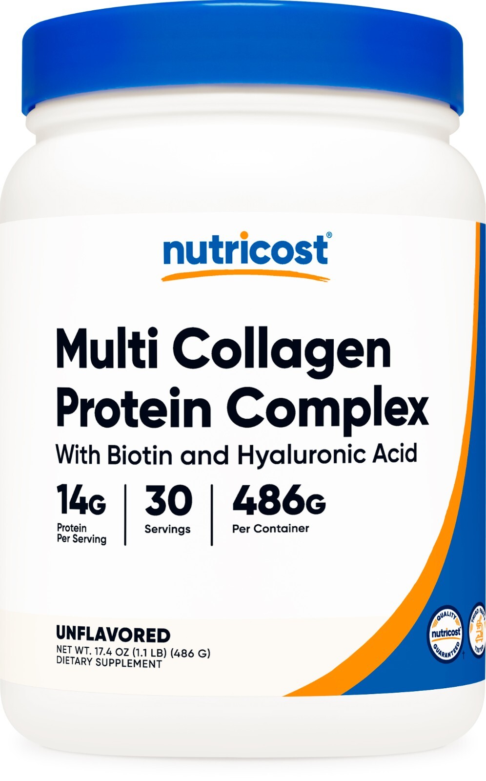 Nutricost Multi Collagen Protein Complex Powder (30 Servings) Unflavored