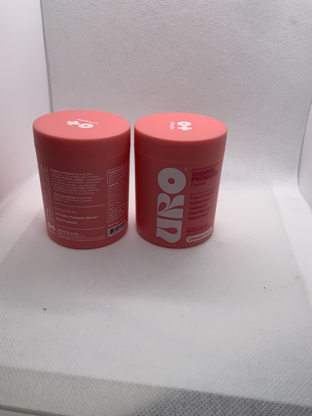 2PACK URO O Positiv Vaginal Probiotics for Women pH Balance w/ Prebiotic New