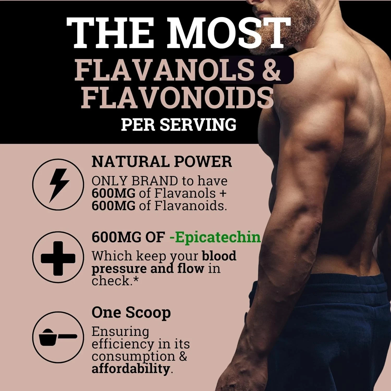 1200mg High Flavanol Cocoa Powder and Flavonoids Supplements US