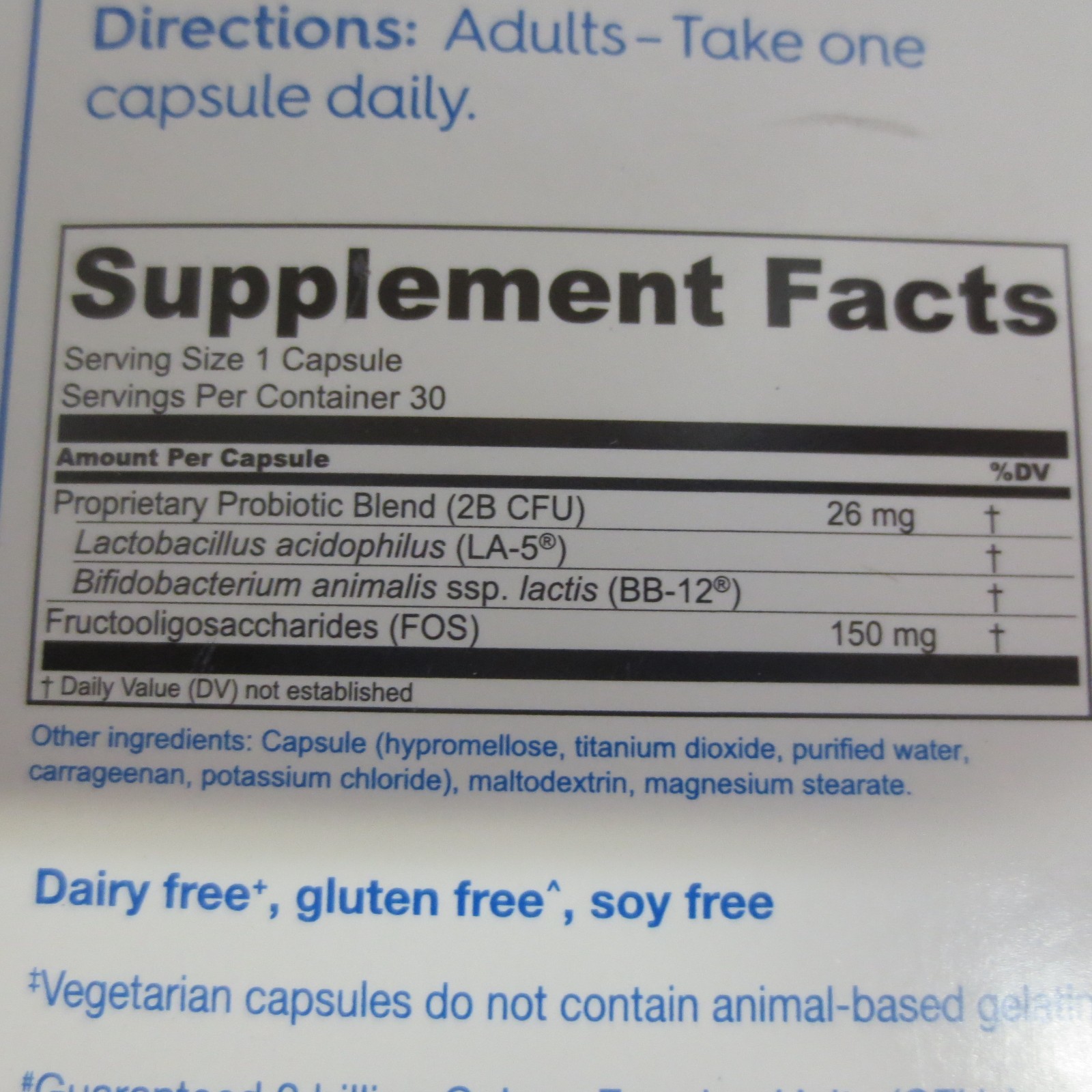 TruBiotics Daily Probiotic Supplement Capsules – 2 BOXES 30 CAPSULES EACH
