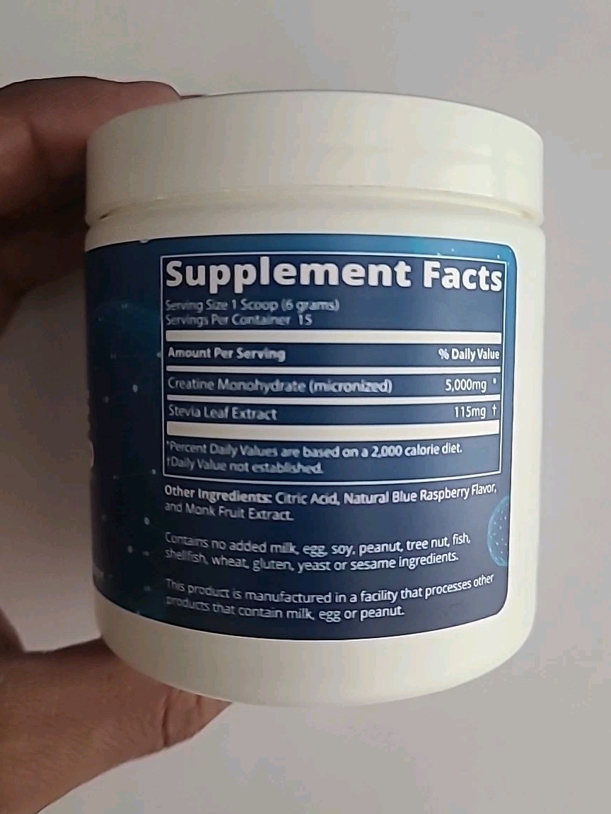 MRM Nutrition Creatine Dry Scoop, Blue Raspberry, 3.2 oz Fast Recovery New