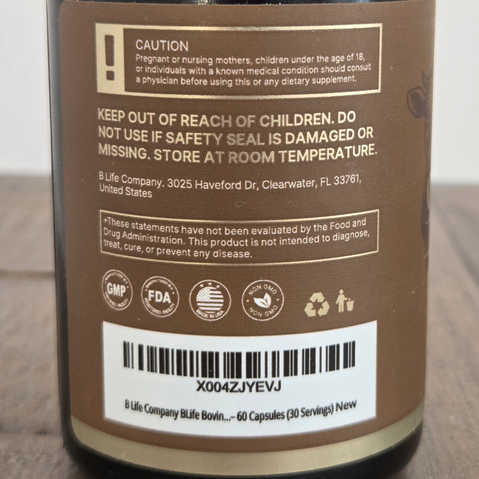 BLife Bovine Colostrum 1400mg Immune Gut Support 60 Caps Exp 04/2028