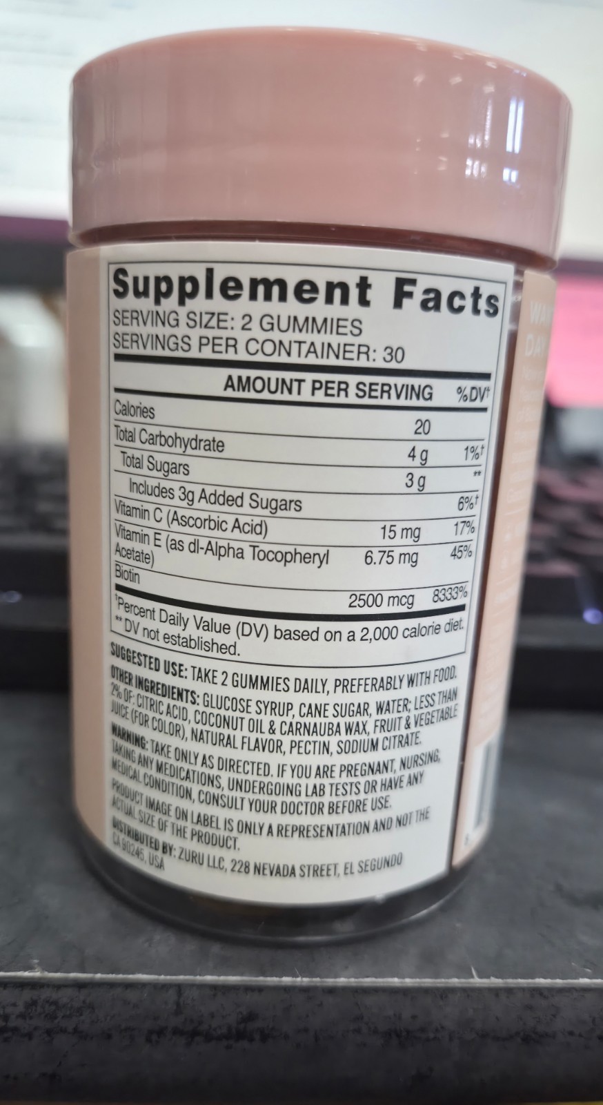 NEW AND SEALED Monday Hair Gummies 60 Gummies (07/2026)