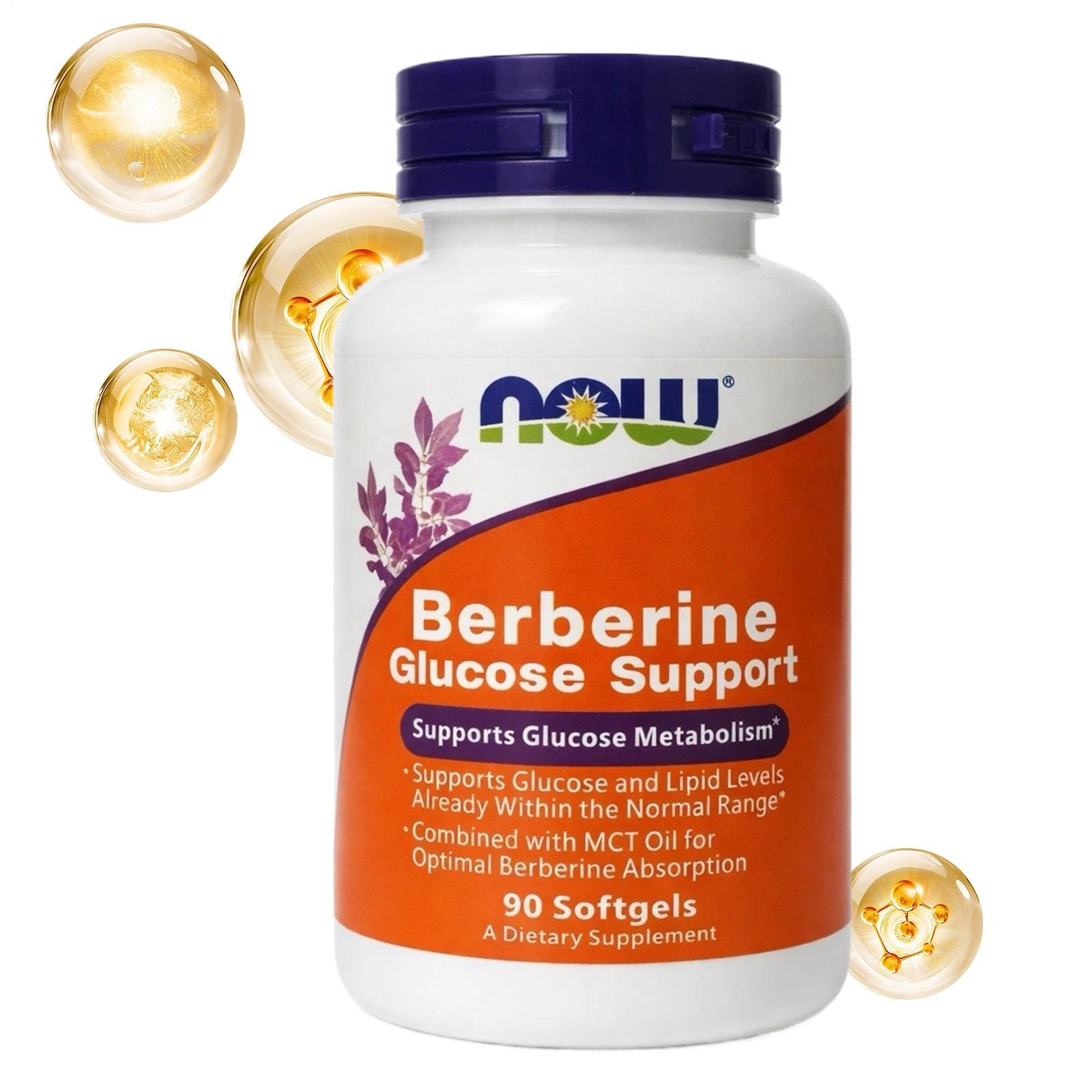 NOW Foods Berberine Glucose Support Softgel – 90 Count