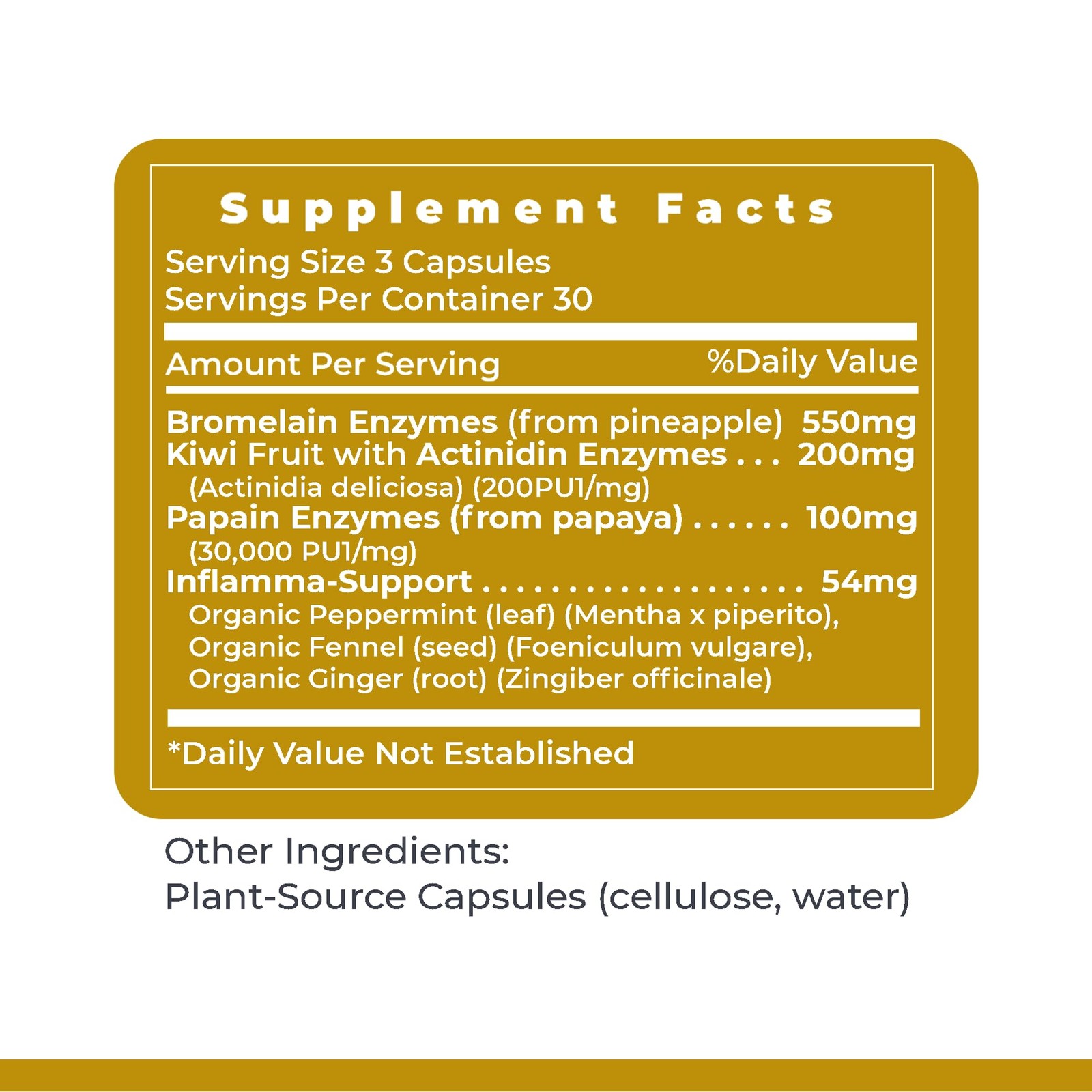 Premier Research Labs Inflammacidin – Digestive Enzymes Papain From Papaya And