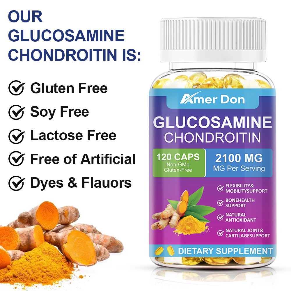 Glucosamine Chondroitin + Omega 3 Fish Oil Joint Health Support Double Effective