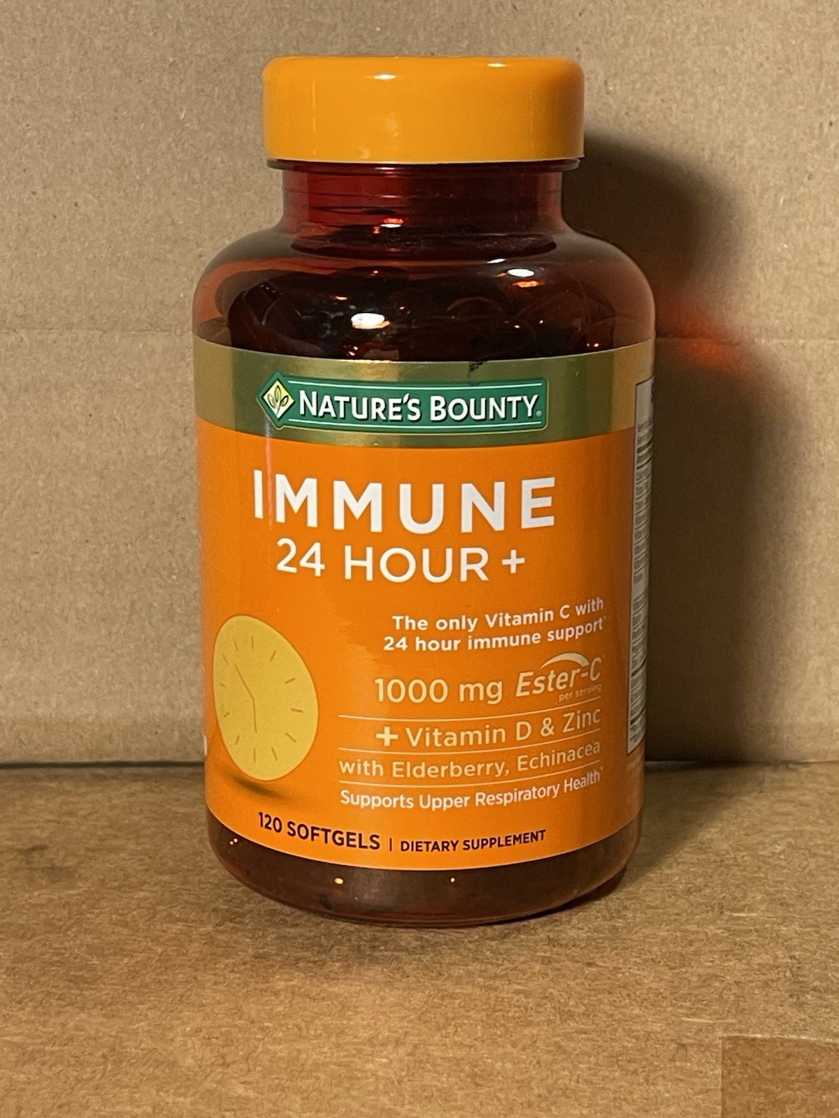 Nature’s Bounty Immune 24 Hour + – 120 Softgels EXP 2/27