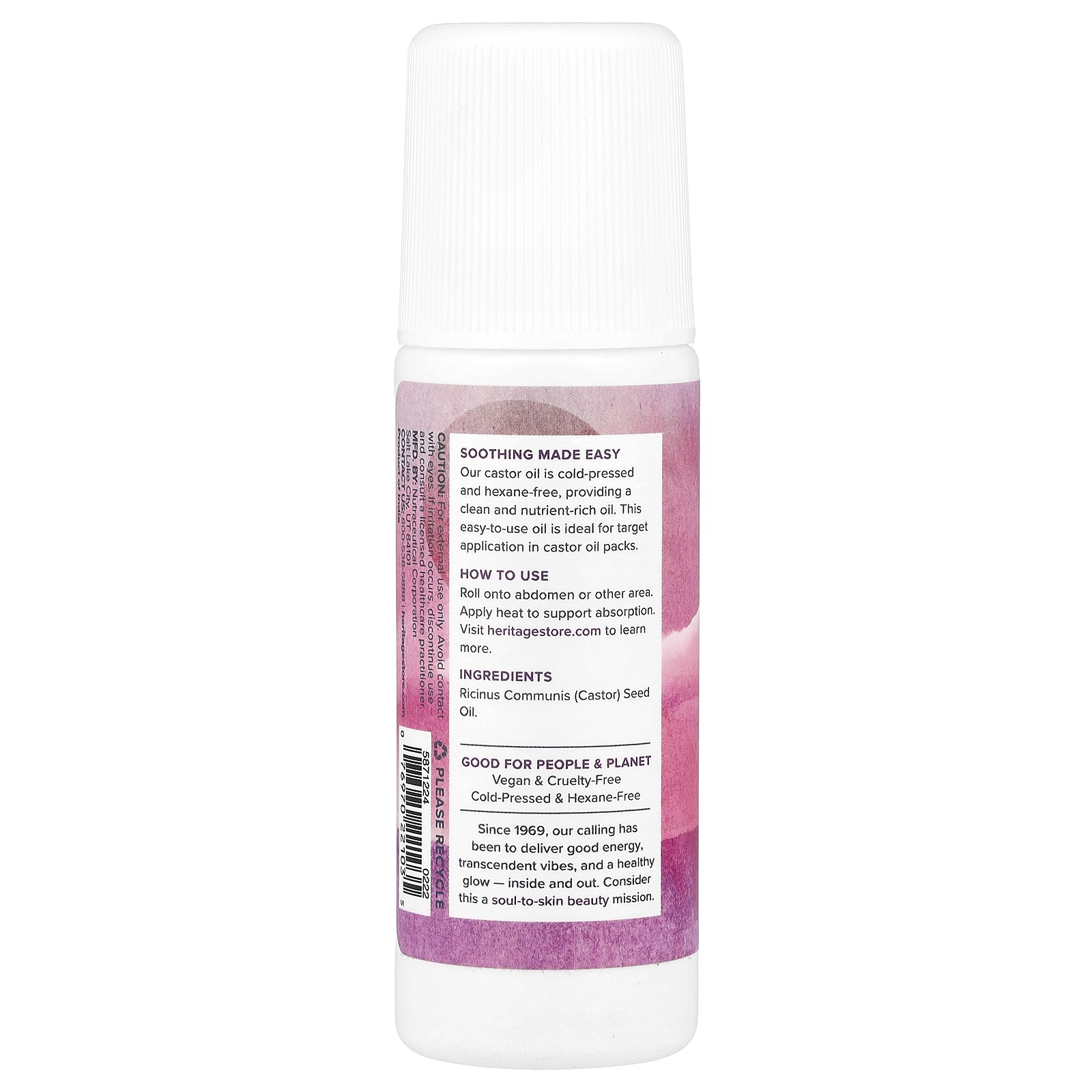 Castor Oil Roll-On, 3 fl oz (89 ml)