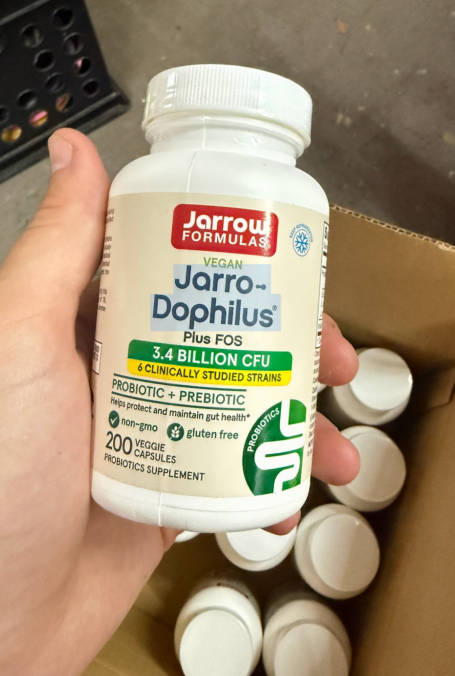 Jarro-Dophilus® + FOS, 200 Veggie Capsules
