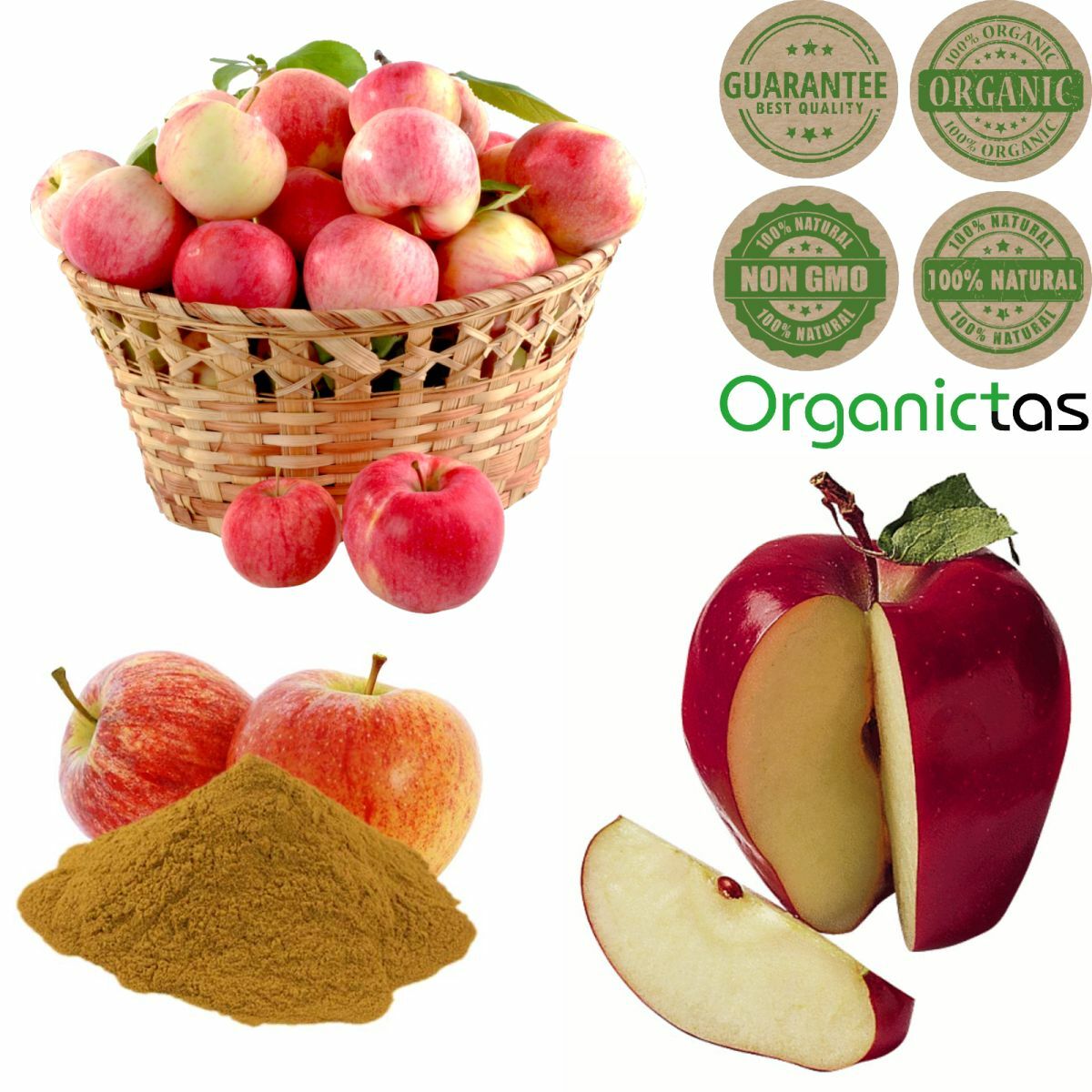 Pure Organic Apple Powder, 100% Natural Vitamin, Mineral & Antioxidant Source