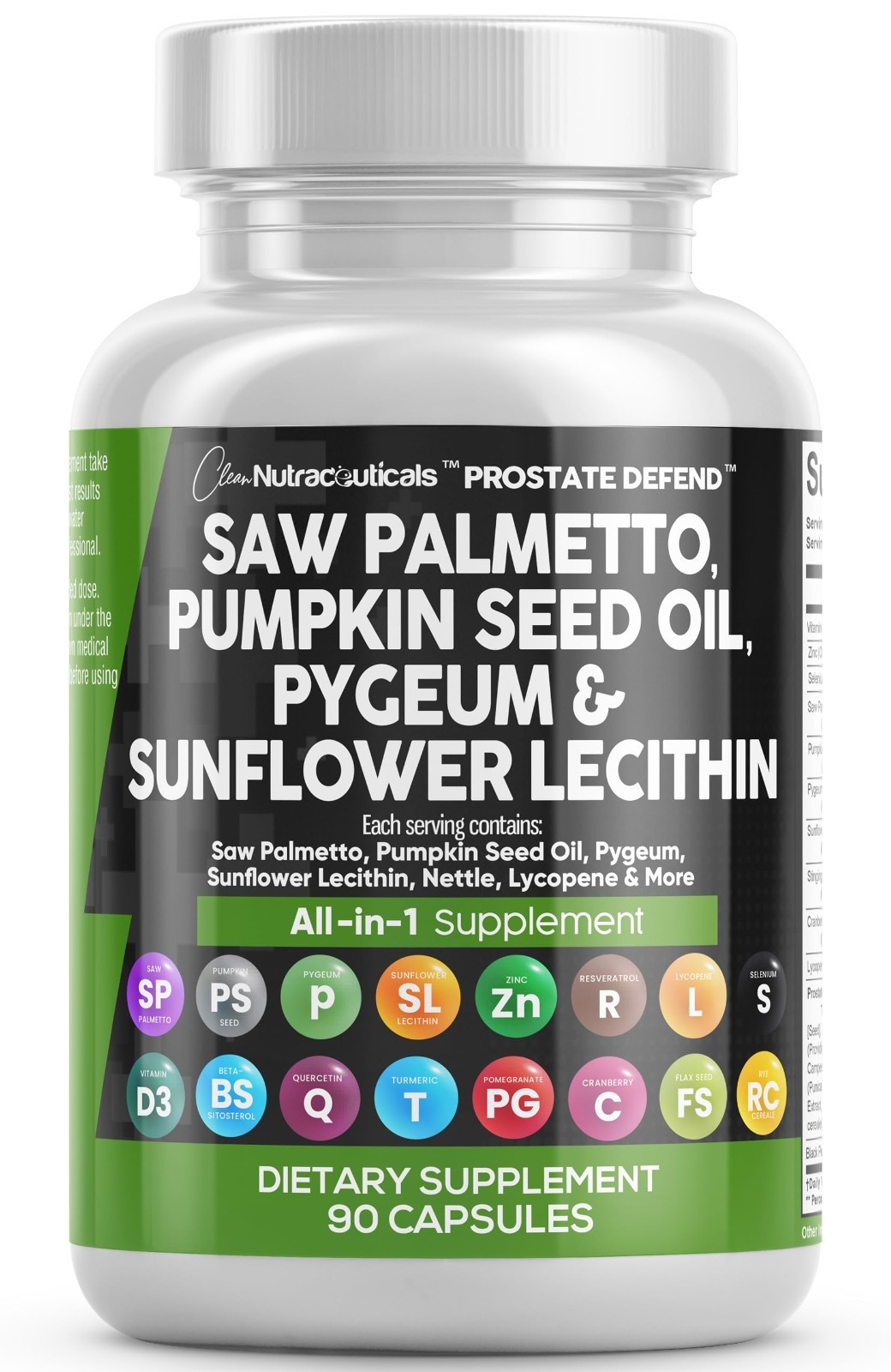 Prostate Health Supplements for Men – Saw Palmetto, Pumpkin Seed Oil, Lycopene –