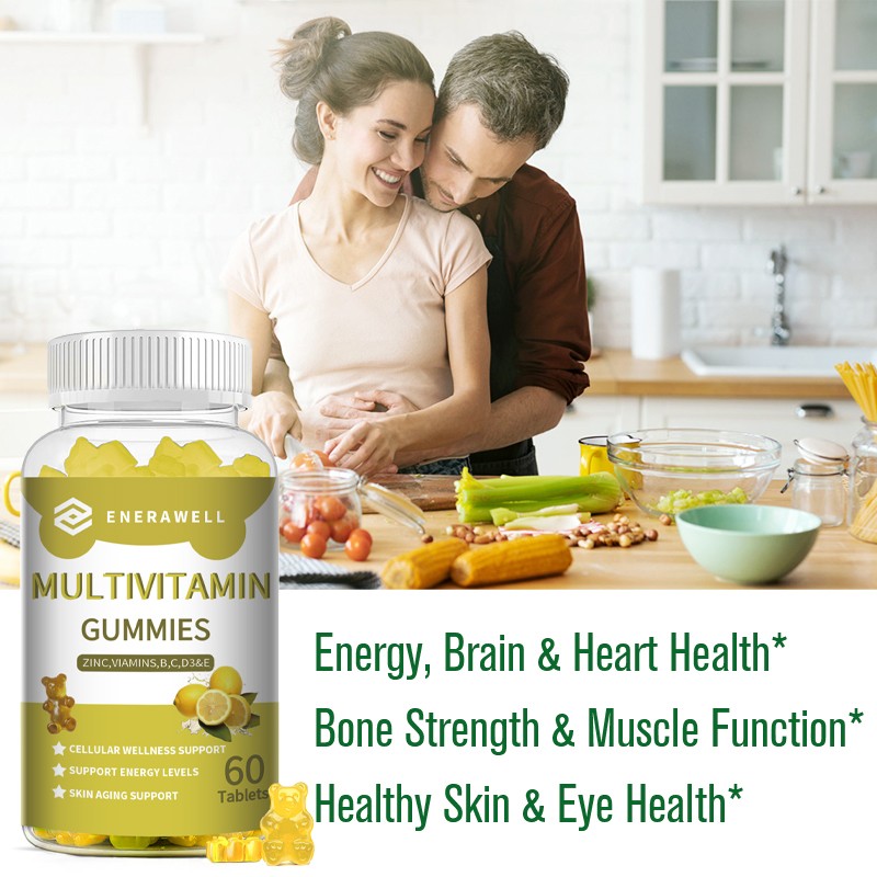 Multivitamin Gummies Vitamins A,B6,B12,C, D3,E & Zinc Immunity Growth 02/07/2027