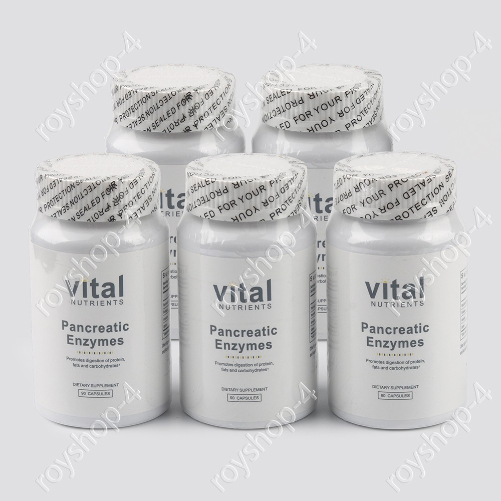 Vital Nutrients Pancreatic Enzymes 1000Mg (Full Strength) | 90 Capsules （5 pack）