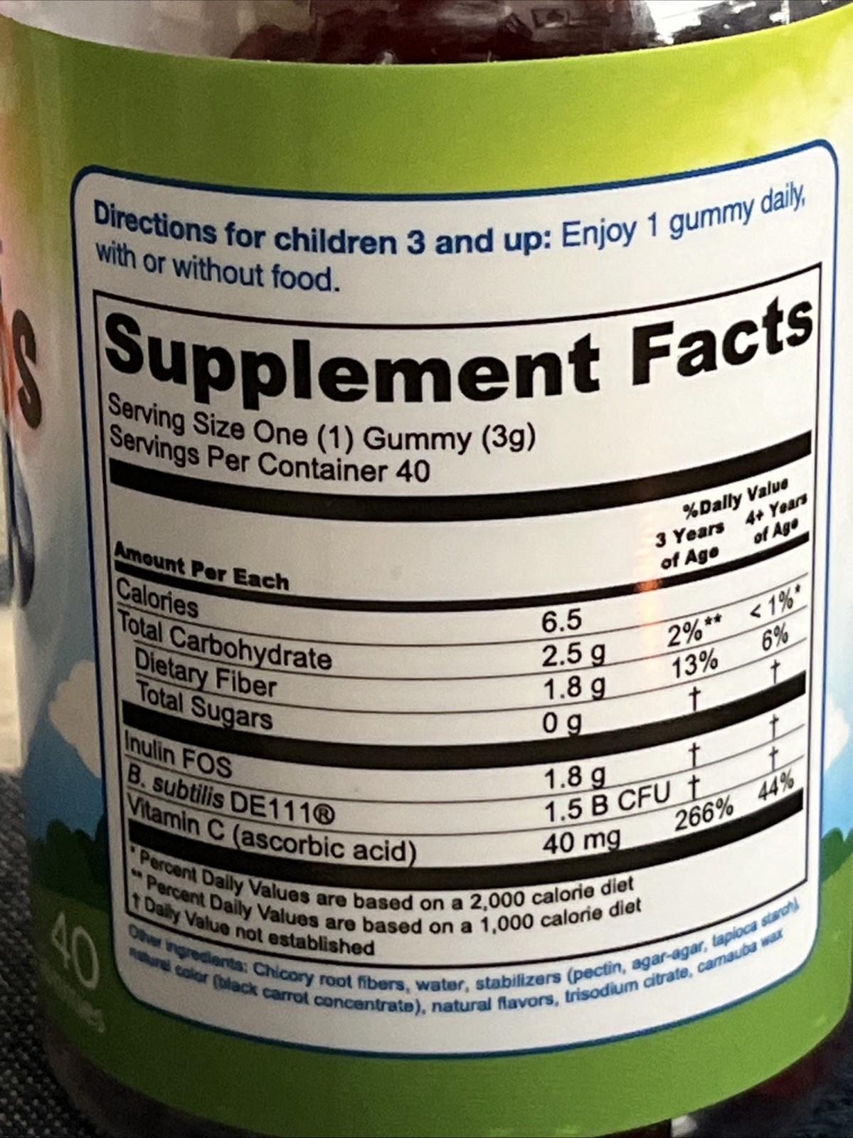 TRUBIOTICS KIDS SUGAR FREE Gummies Digestive 40 Gummies Exp. 05/2025