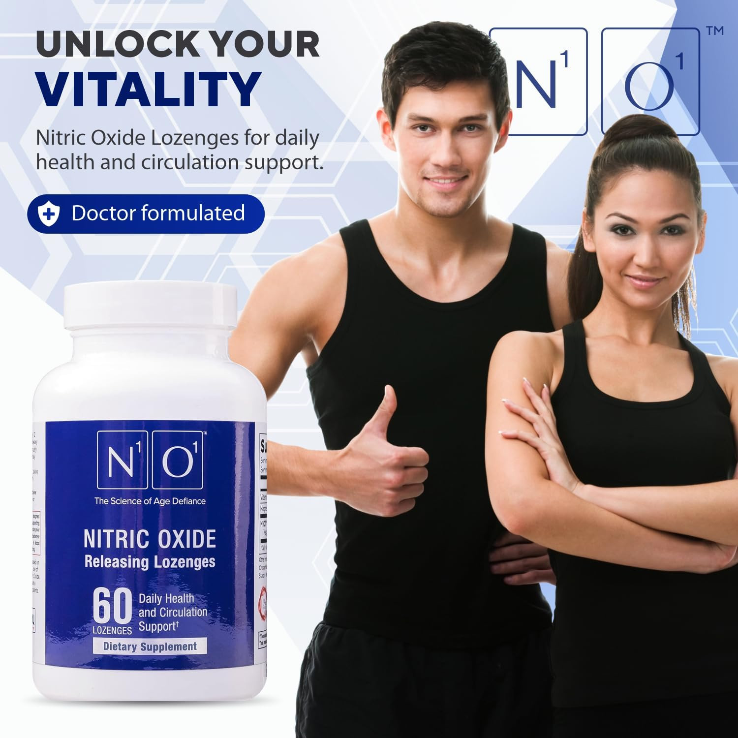 Terry Naturally Nitric Oxide Lozenges for Heart Health Support Dietary Supplemen
