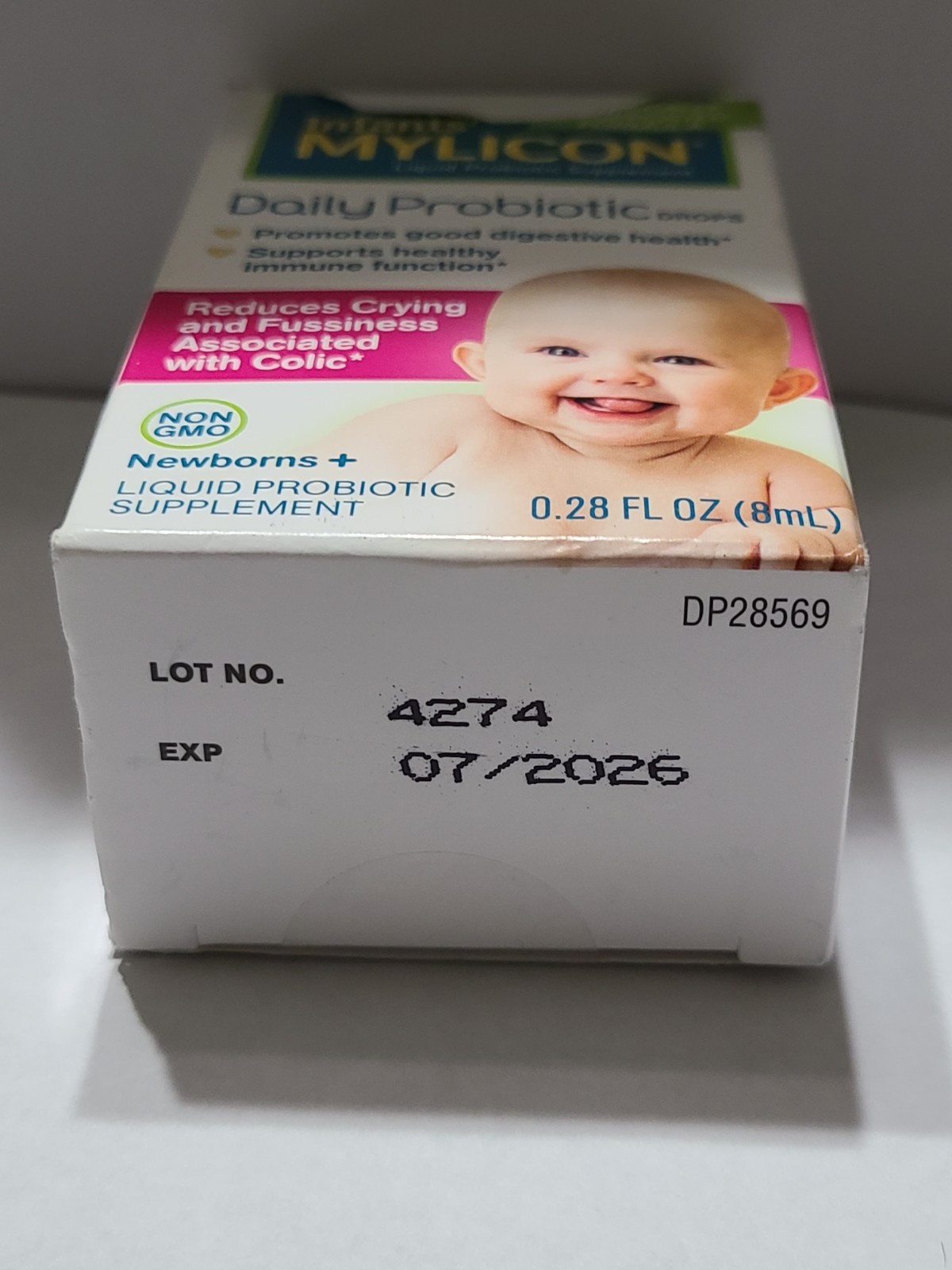 Infants Mylicon Daily Probiotic Drops 8mL 07/2026