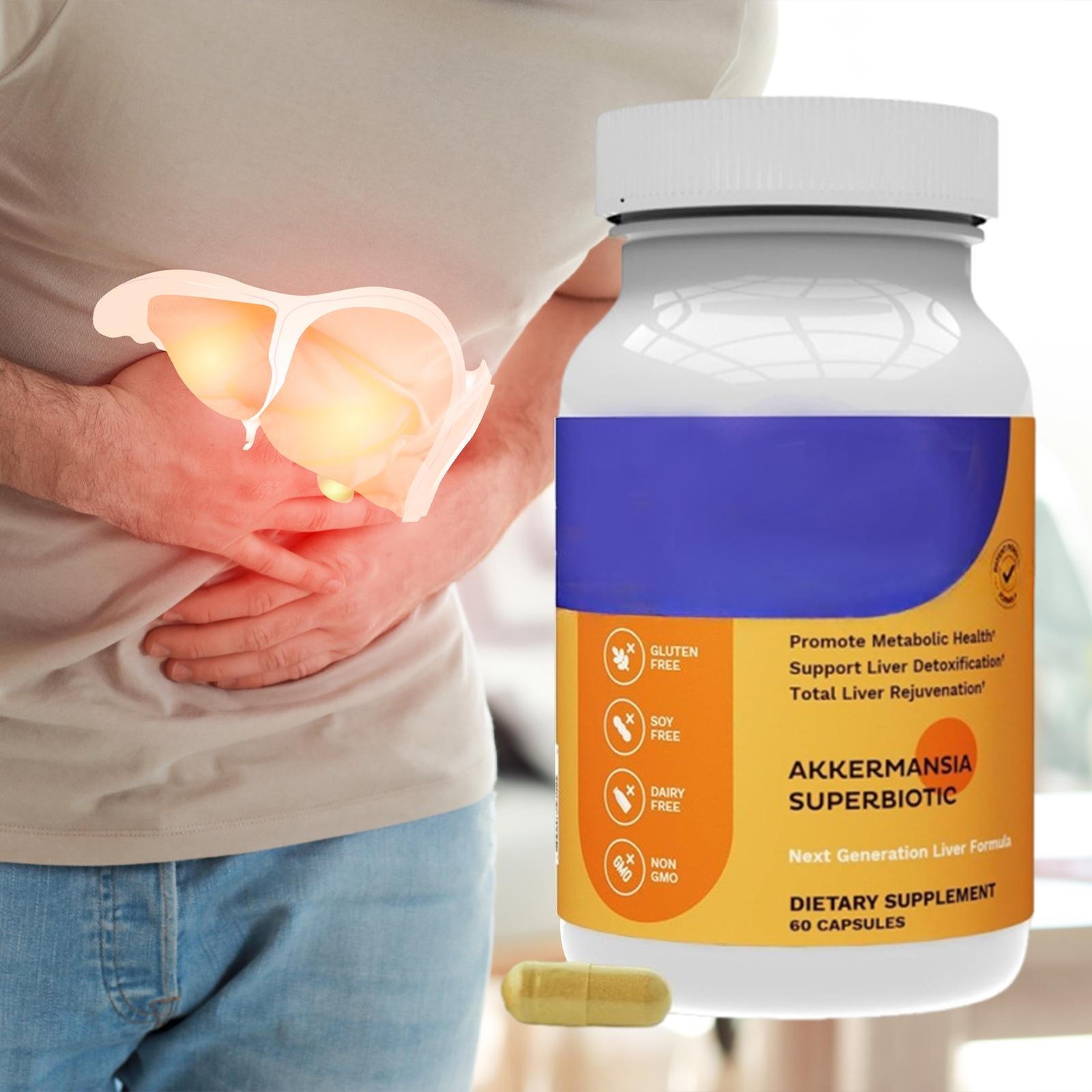 AKKA – Premium Liver Cleanse Detox & Repair Superbiotic,Gut Health, Milk Thistle