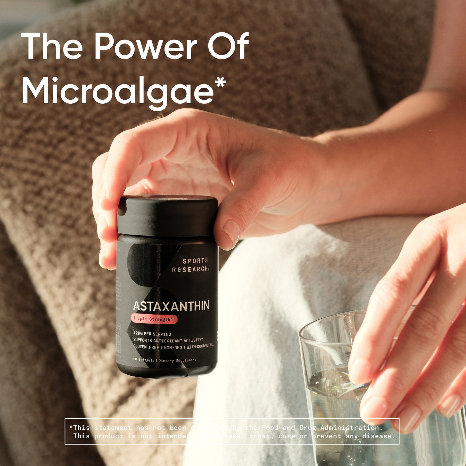 Astaxanthin Supplement from Algae – For Antioxidant Activity, Skin & Eye Health