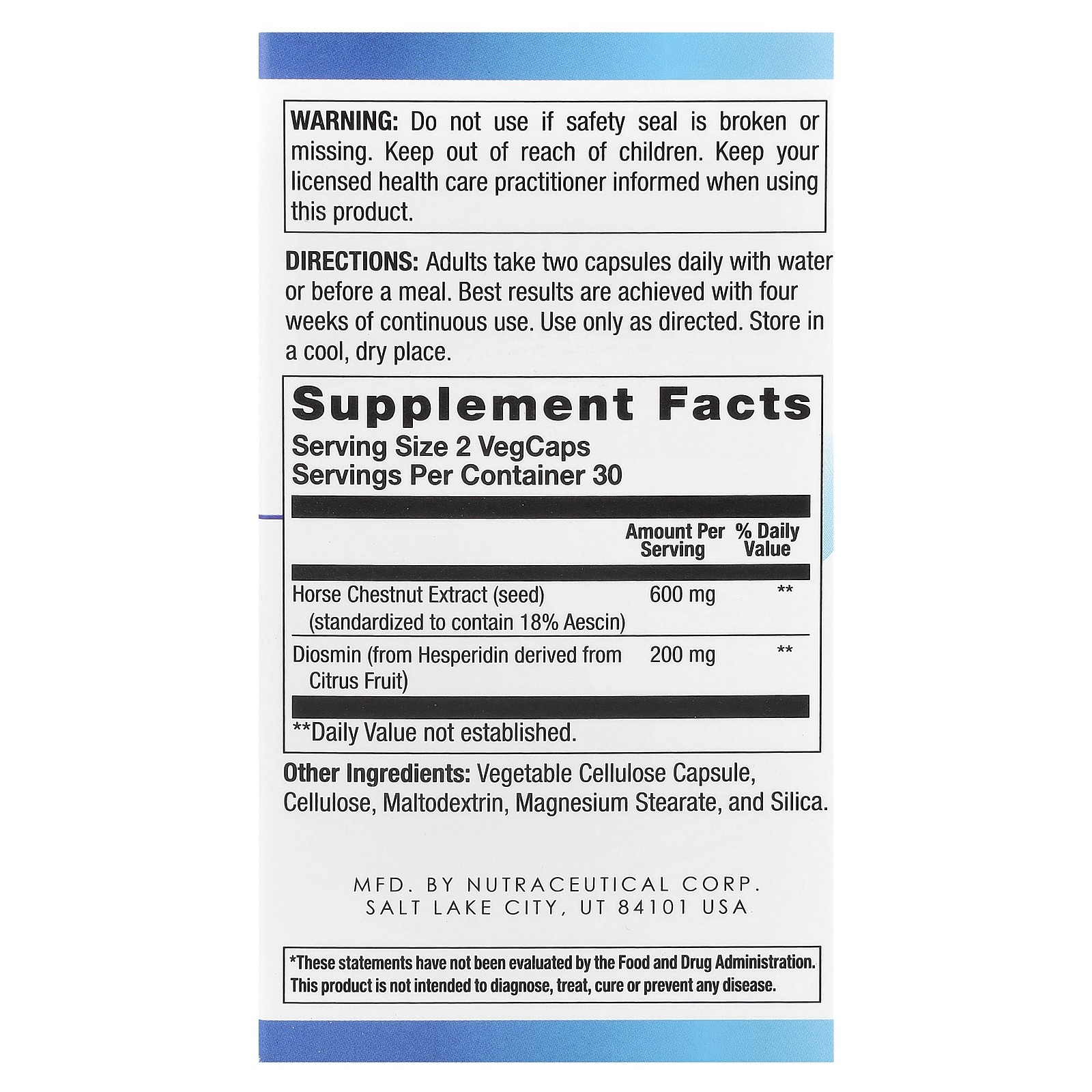 Venastat Leg Vein Health, 60 Capsules