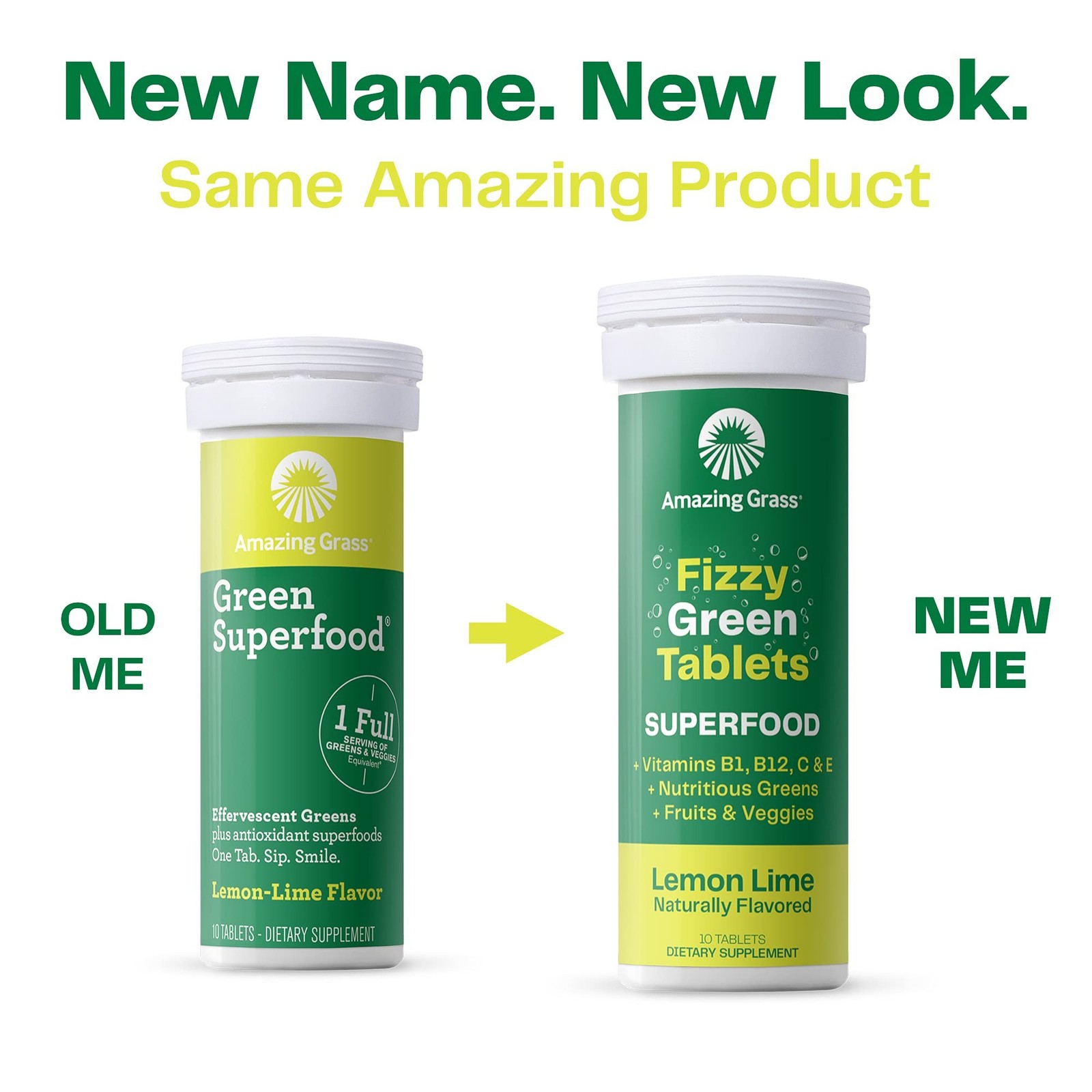 Amazing Grass Effervescent Tablets: Green Superfood Water Flavoring Tablet wi…