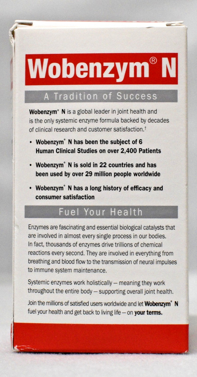 Expired and Discontinued 01/25 Garden of Life Wobenzym N Joint Health 200 Tablet